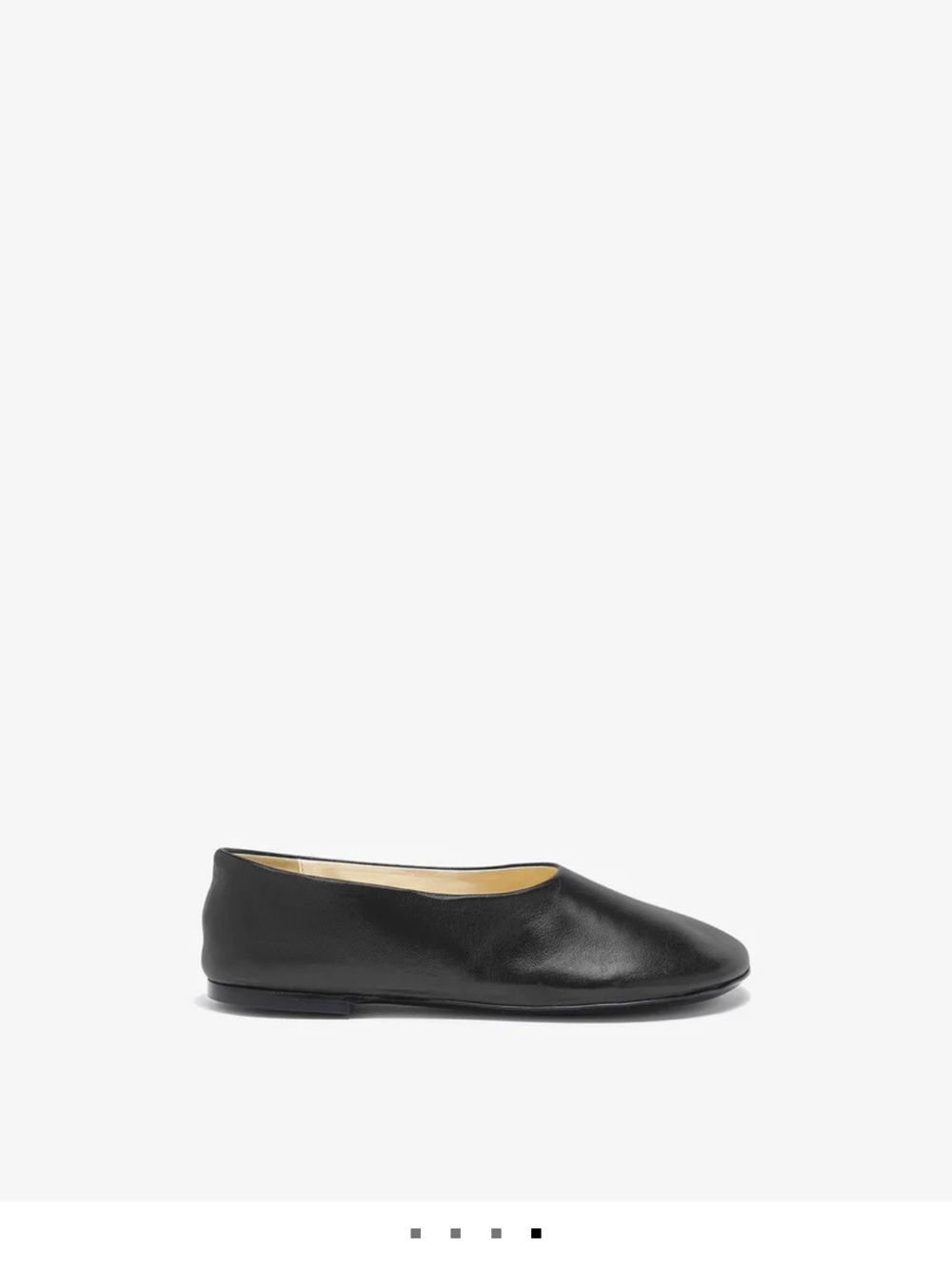 Proenza Schouler Black Leather Women's Slip-On Loafer - Picture 3 of 5